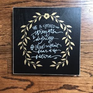 9x9 inch wooden wall decor